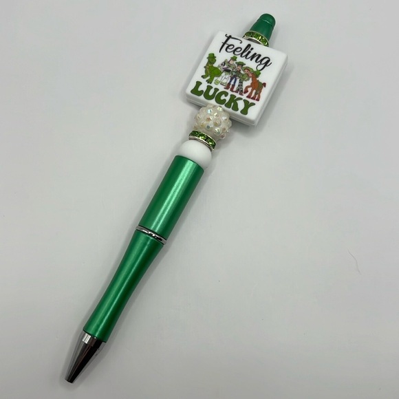 Feeling Lucky Toy Story Rhinestone Silicone and Acrylic Beaded Pen - Picture 2 of 7